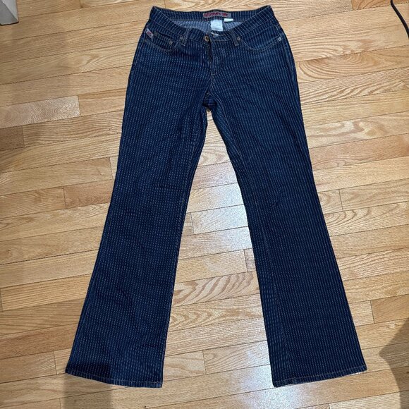 Blue Parasuco pinstripe Jeans - Picture 1 of 7